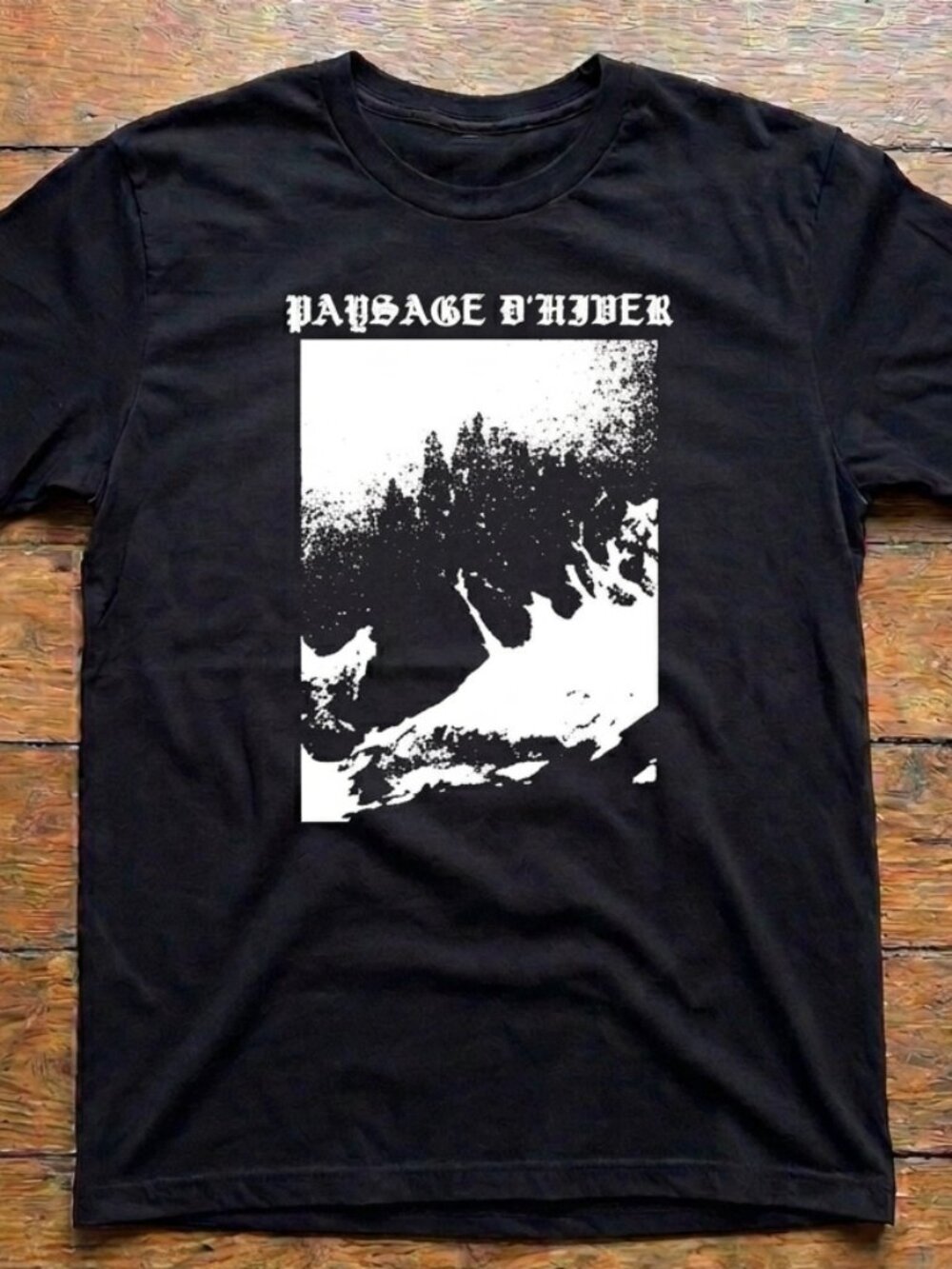 PAYSAGE d' HIVER Black Metal T-Shirt
